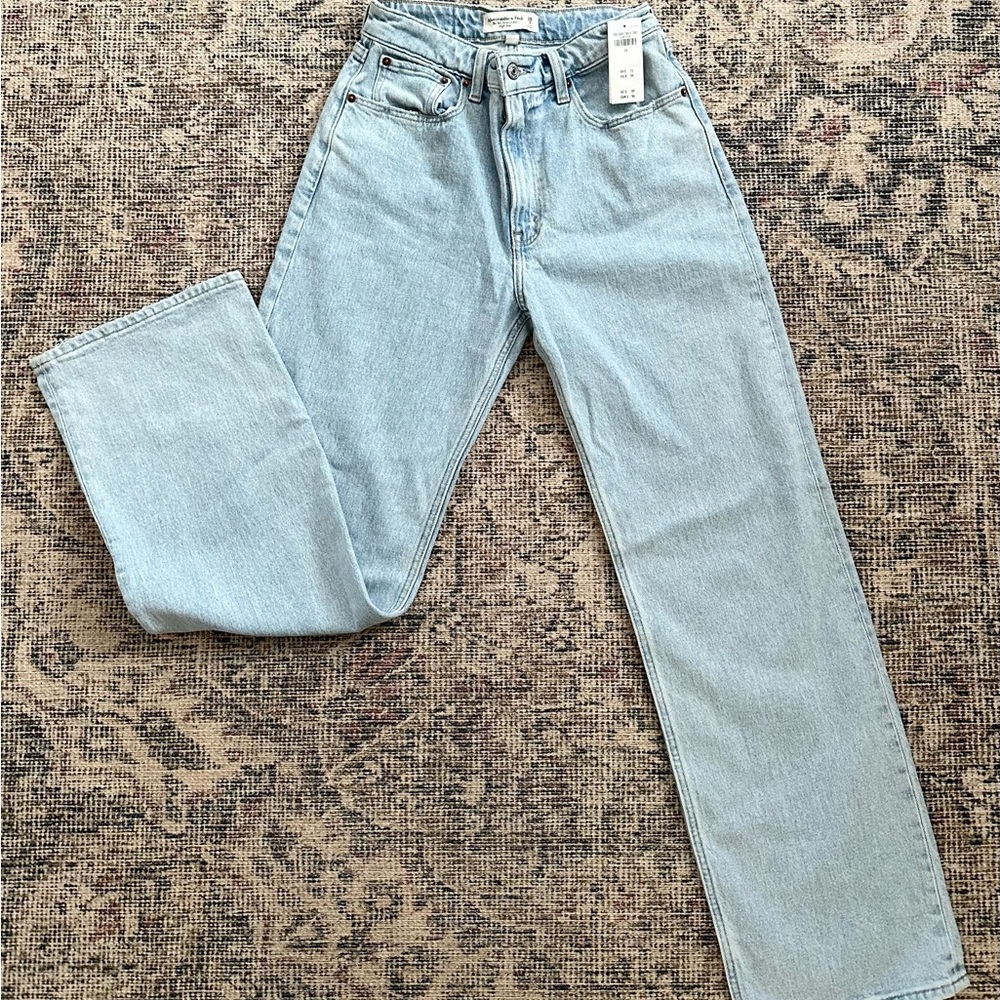 Abercrombie & Fitch High Rise Blue Jeans Classic Style